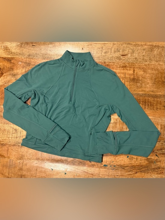 Lululemon Its Rulu Run Cropped Half Zip Size 8 - Picture 2 of 13